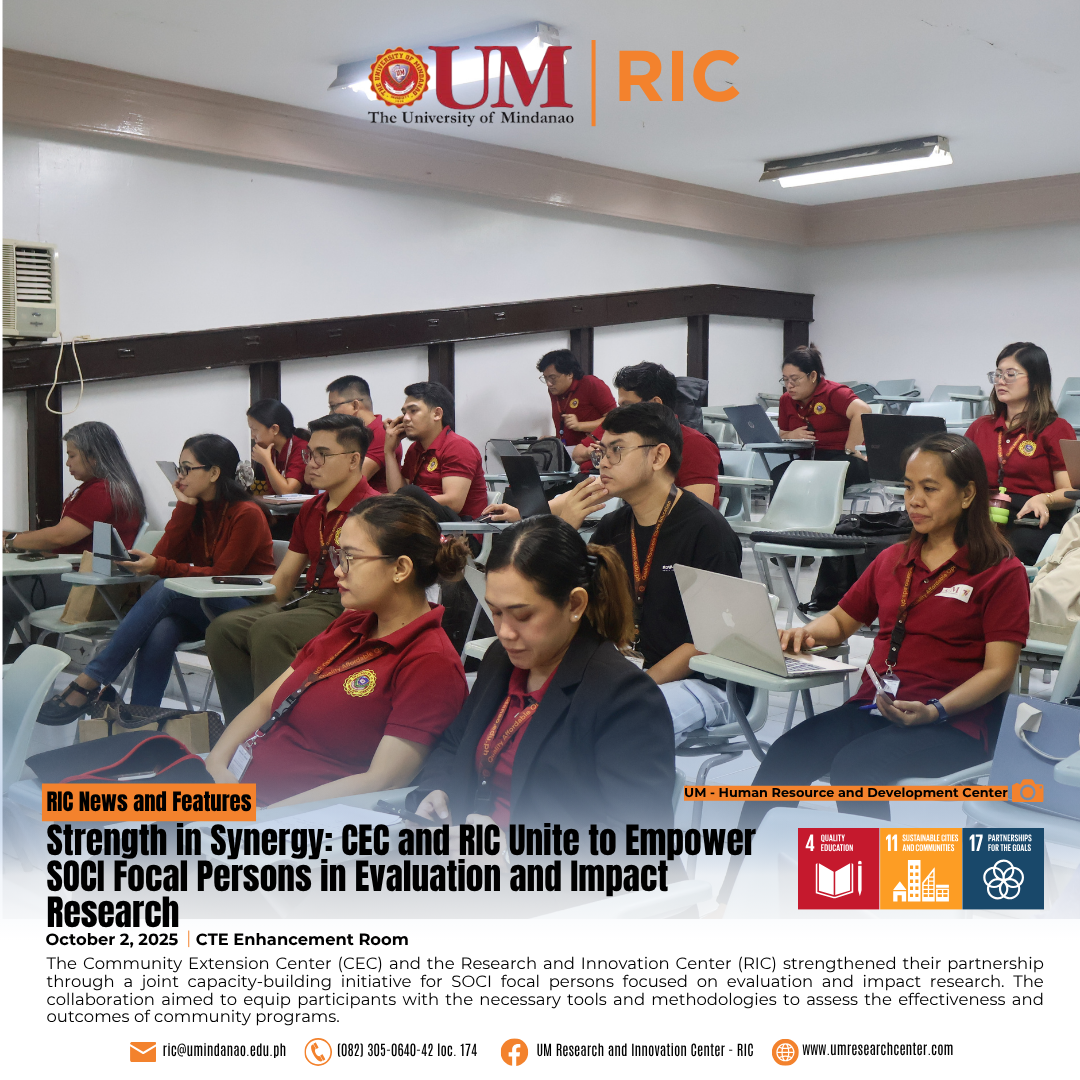 Strength in Synergy: CEC and RIC Unite to Empower SOCI Focal Persons in Evaluation and Impact Research